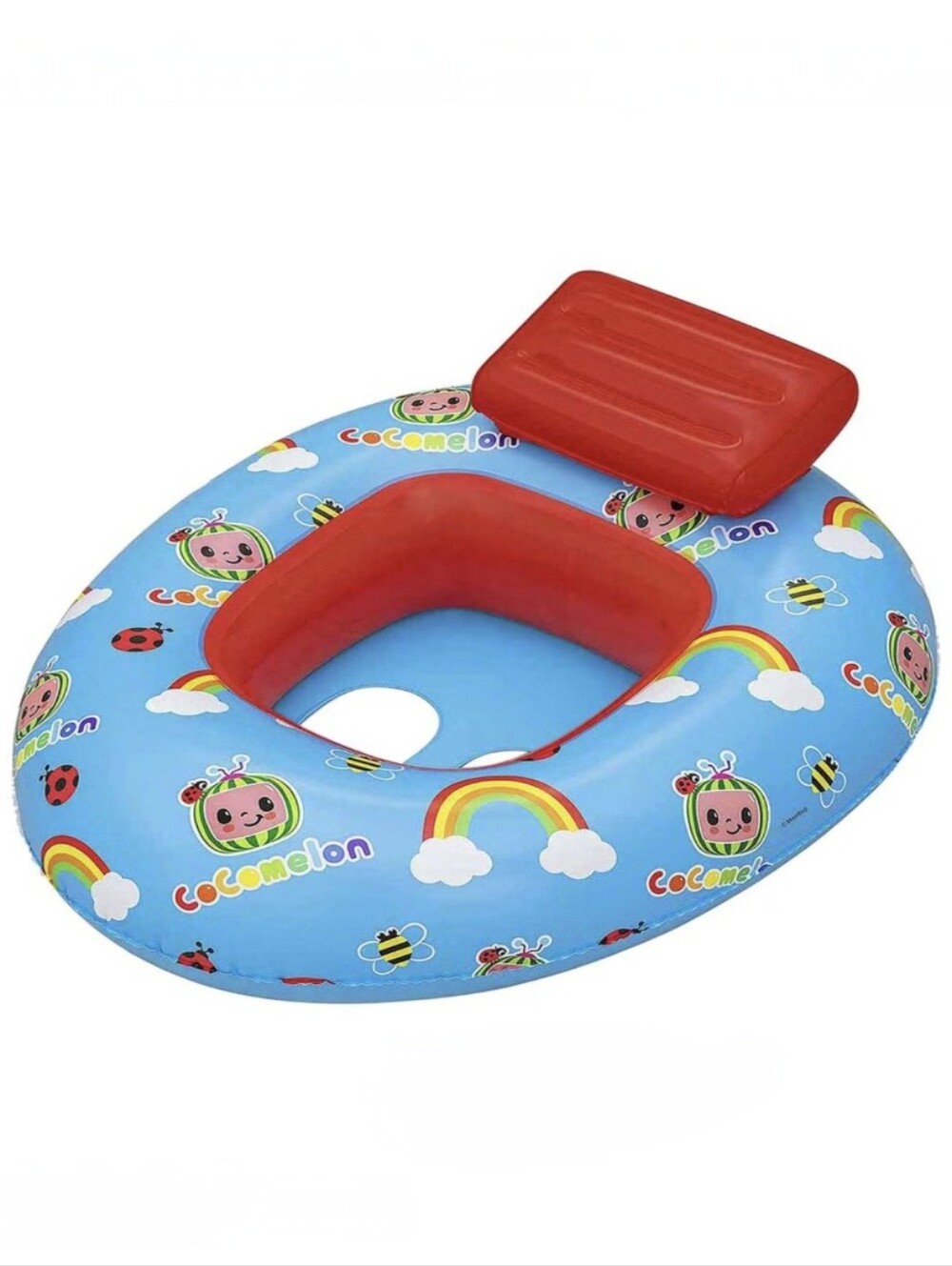 CoComelon Inflated Baby Rainbow Watercraft Red Blue